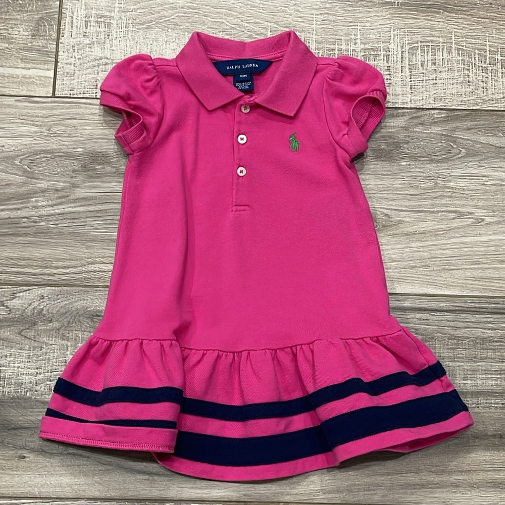 Ralph Lauren Pink with Navy Striped dress